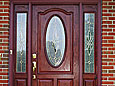 Therma-Tru Door with Cherry Stain